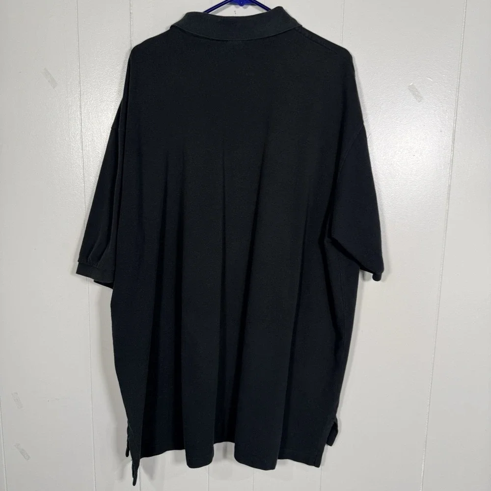 Vintage Polo Ralph Lauren Polo Shirt Mens 3XLT Black Pique Pony Golf Preppy 90s
